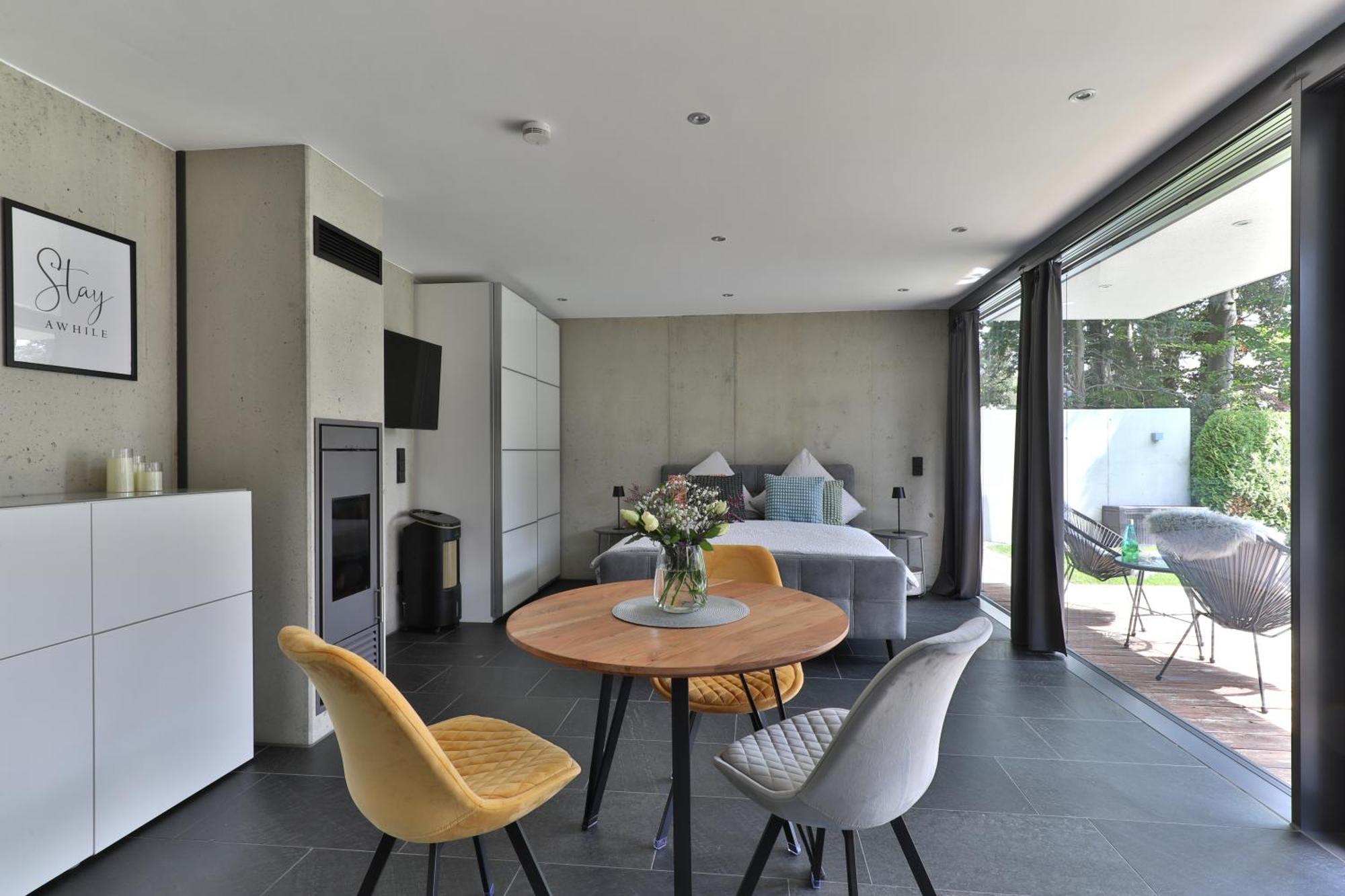 Modernes Studio-Apartment Gersthofen Eksteriør bilde