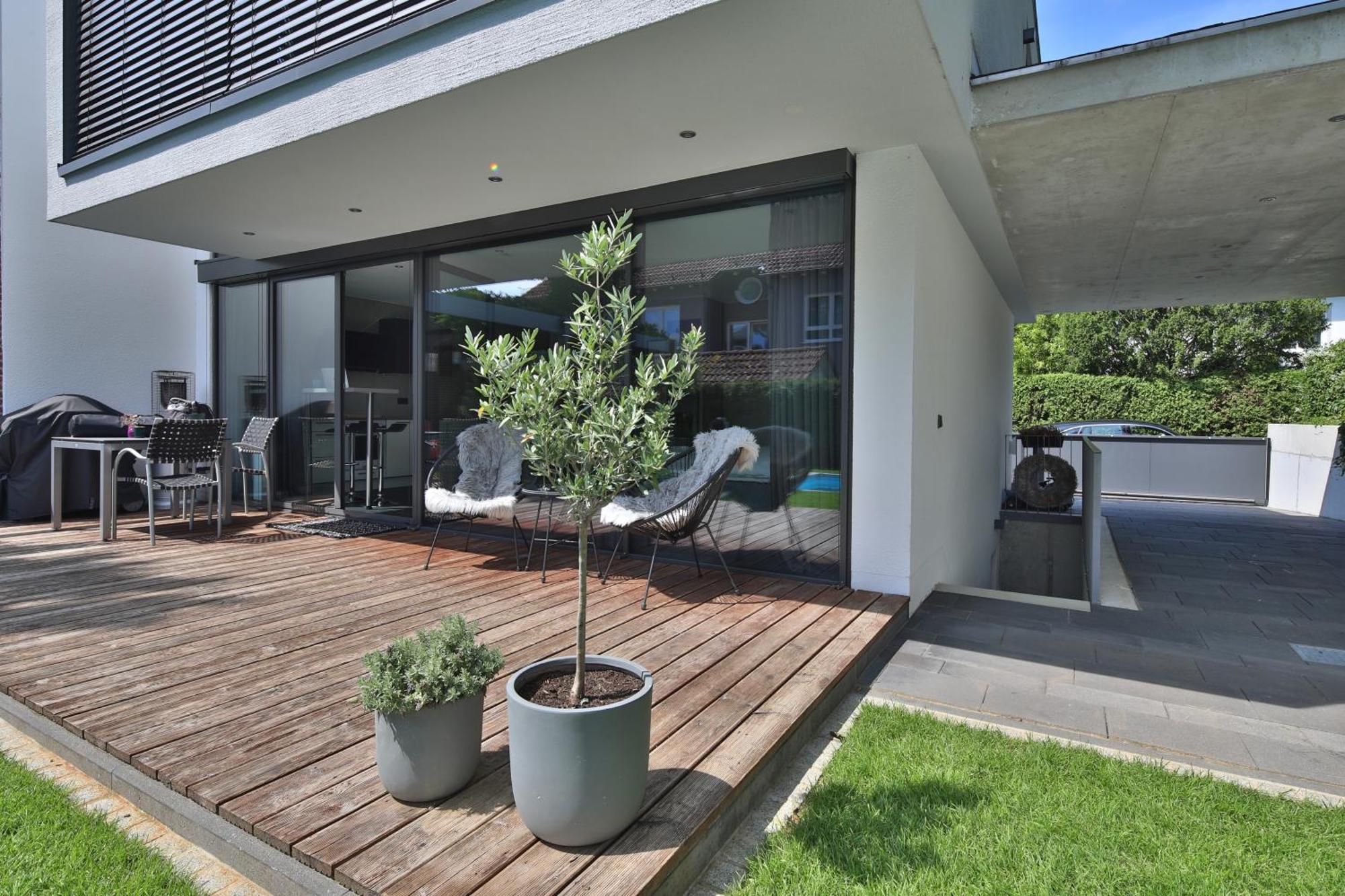 Modernes Studio-Apartment Gersthofen Eksteriør bilde