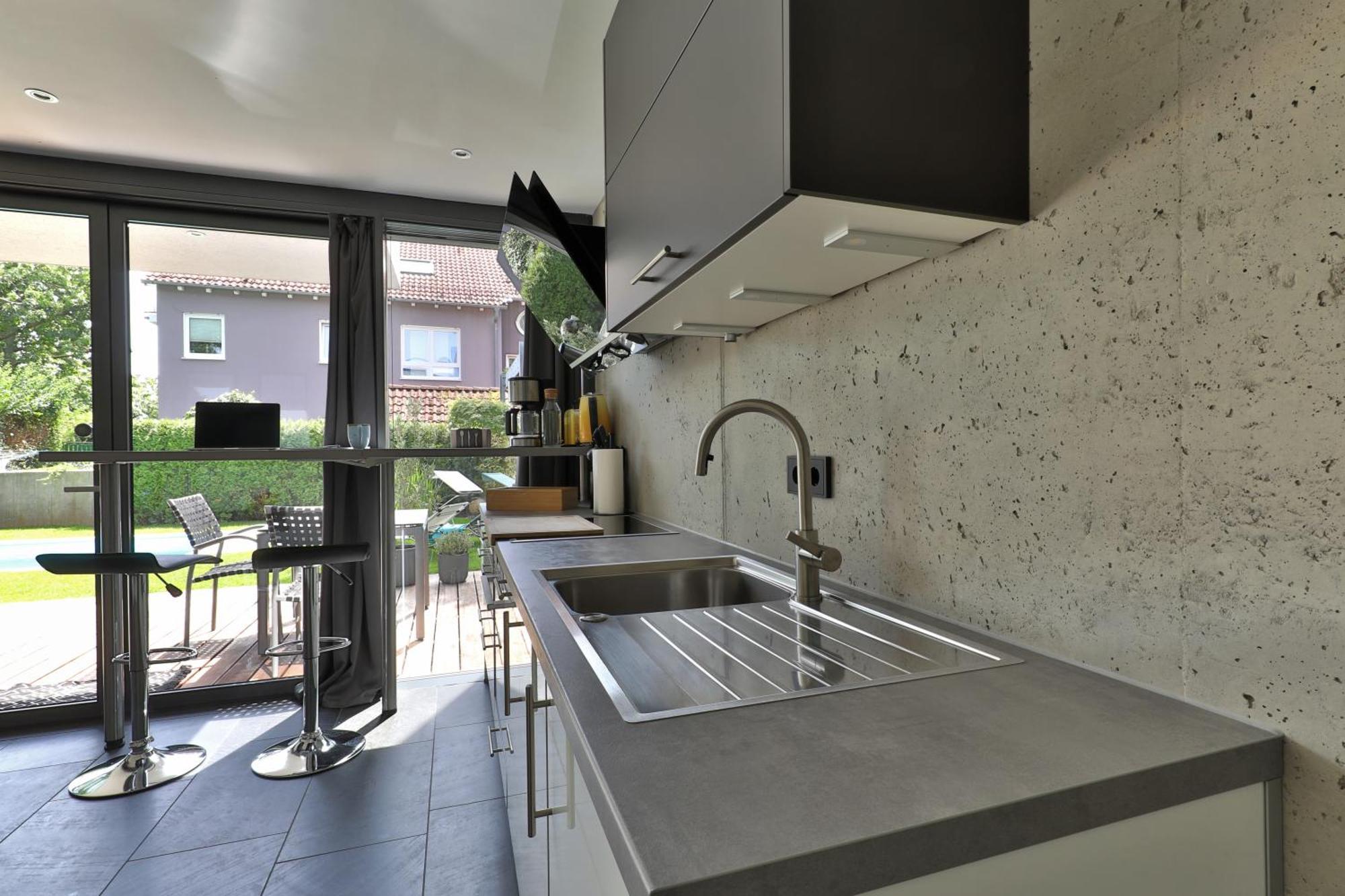Modernes Studio-Apartment Gersthofen Eksteriør bilde
