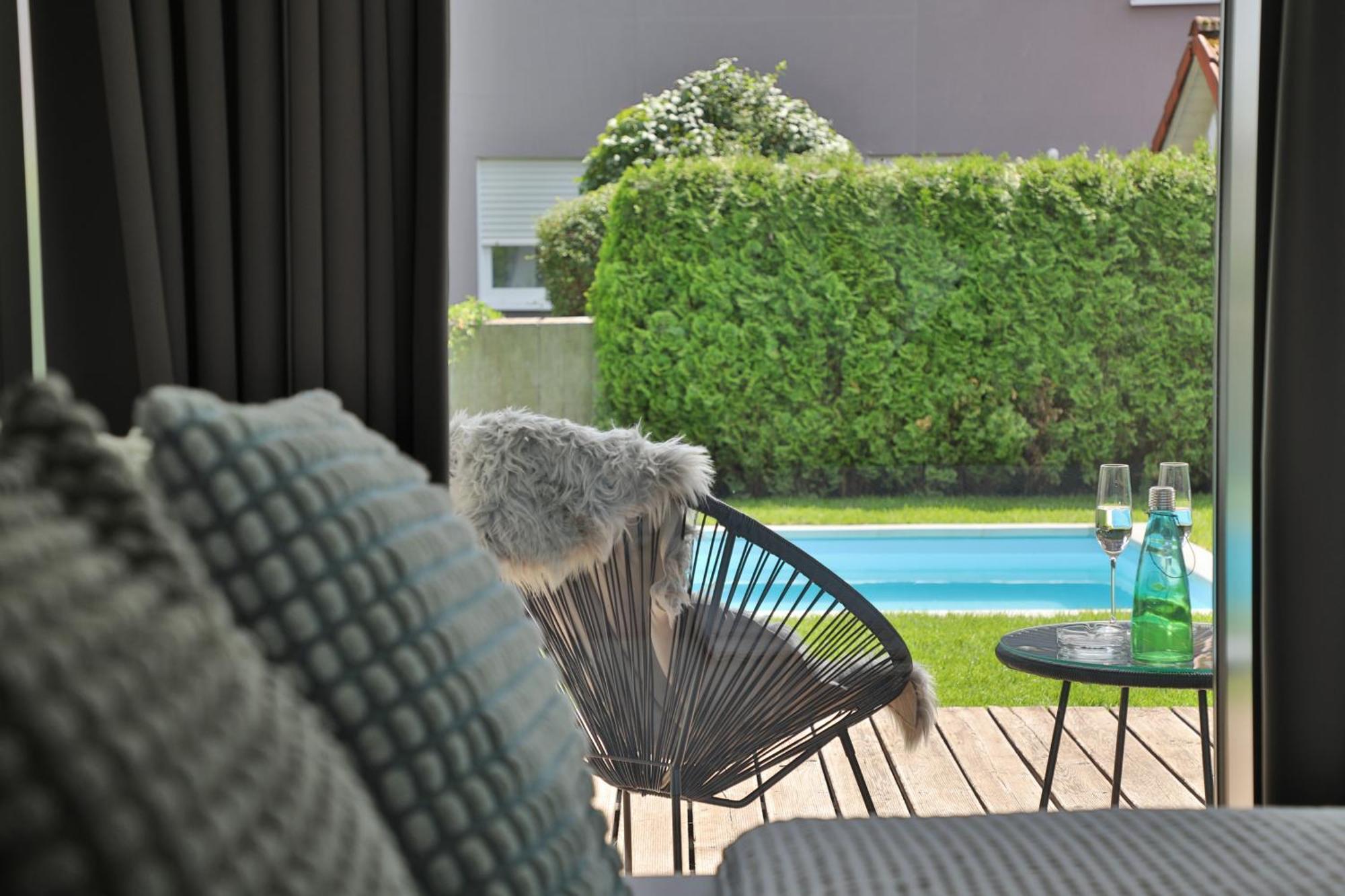 Modernes Studio-Apartment Gersthofen Eksteriør bilde